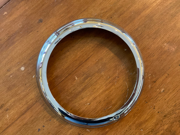 Headlight  -chrome trim ring /NOS Slight damage (dent)