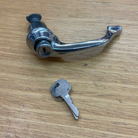 Door handle, chrome NOS , outside lockable with keys , Left, 190SL