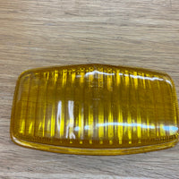 Foglight lens, amber, plastic repro/German,  330d