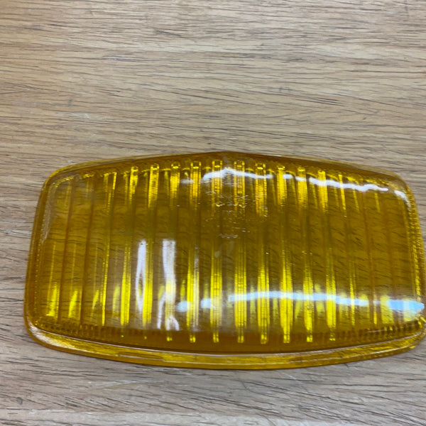 Foglight lens, amber, plastic repro/German,  330d