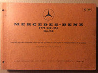 Spare Parts List - Mercedes-Benz Type 230 - 250
