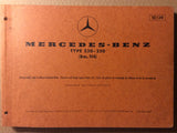 Spare Parts List - Mercedes-Benz Type 230 - 250