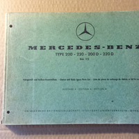 Chassis and Body Spare Parts List Mercedes-Benz Type 200 - 220 - 200D - 220D