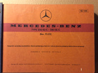 Spare Parts List - Mercedes-Benz Type 250SE/C - 280SE/C