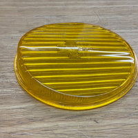 Foglight lens, amber, plastic repro/German. , 130mm, 219, 220S/SE,  220