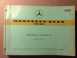 Spare Parts List - Mercedes-Benz Type 190D