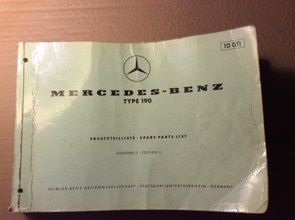 Spare Parts List - Mercedes-Benz Type 190